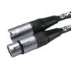 Cabo XLR Macho - XLR Fêmea - Niquelado